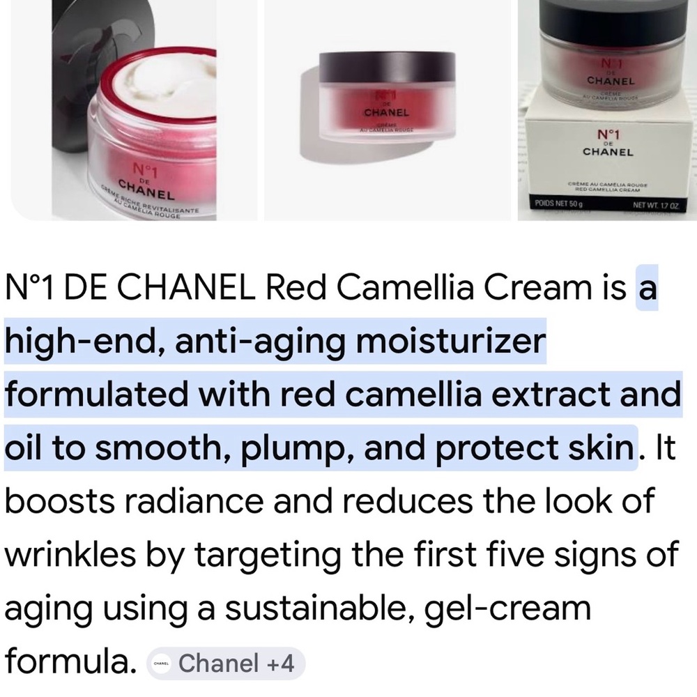 CHANEL White Box with Red Accent N°1 Camellia - Picture 5 of 6